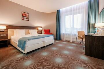 Двухместный номер Делюкс с 1 кроватью или 2 отдельными кроватями в Гостинице Аквамарин