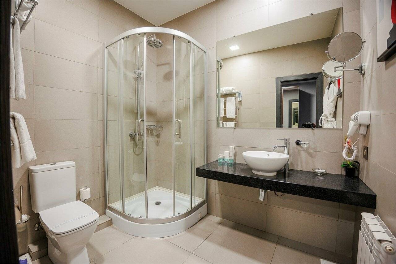 Фотографии номера Двухместный номер Делюкс с 1 кроватью или 2 отдельными кроватями в Гостинице Аквамарин Курск